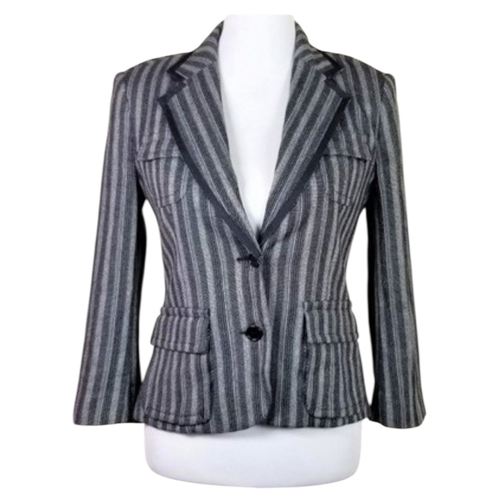 Club Monaco Heidi Blazer Womens 10 Wool Blend Jacket Office Preppy Classic